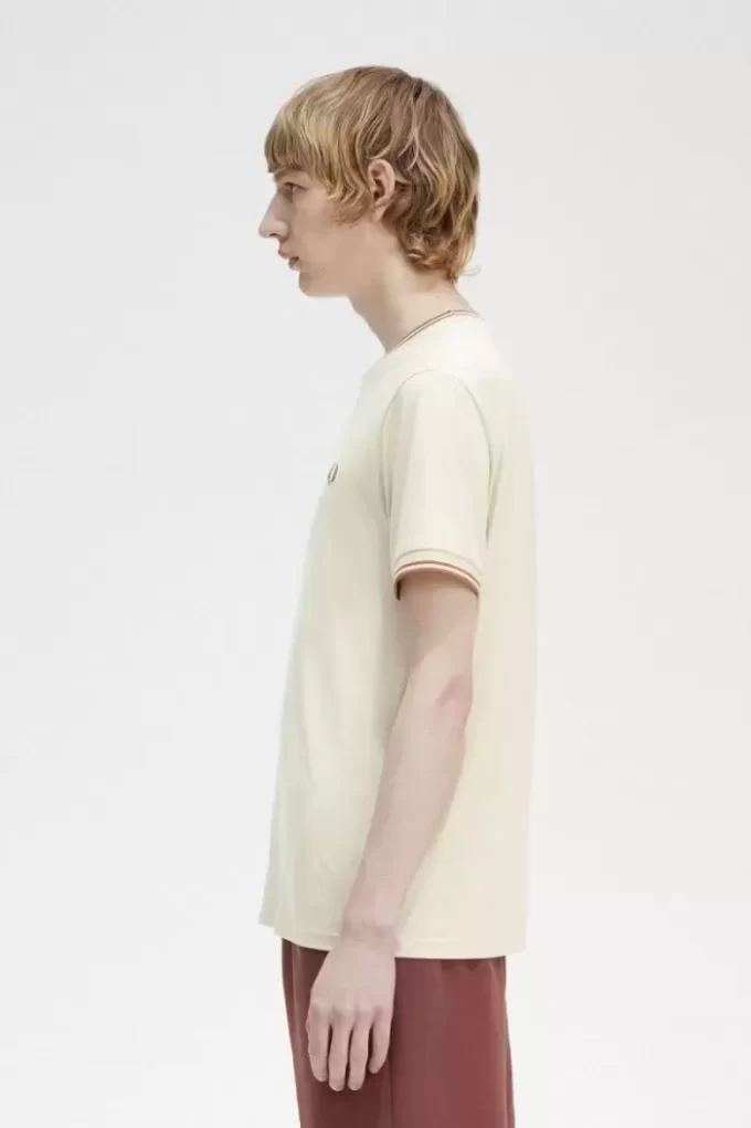 Herren-T-Shirt mit zwei Streifen