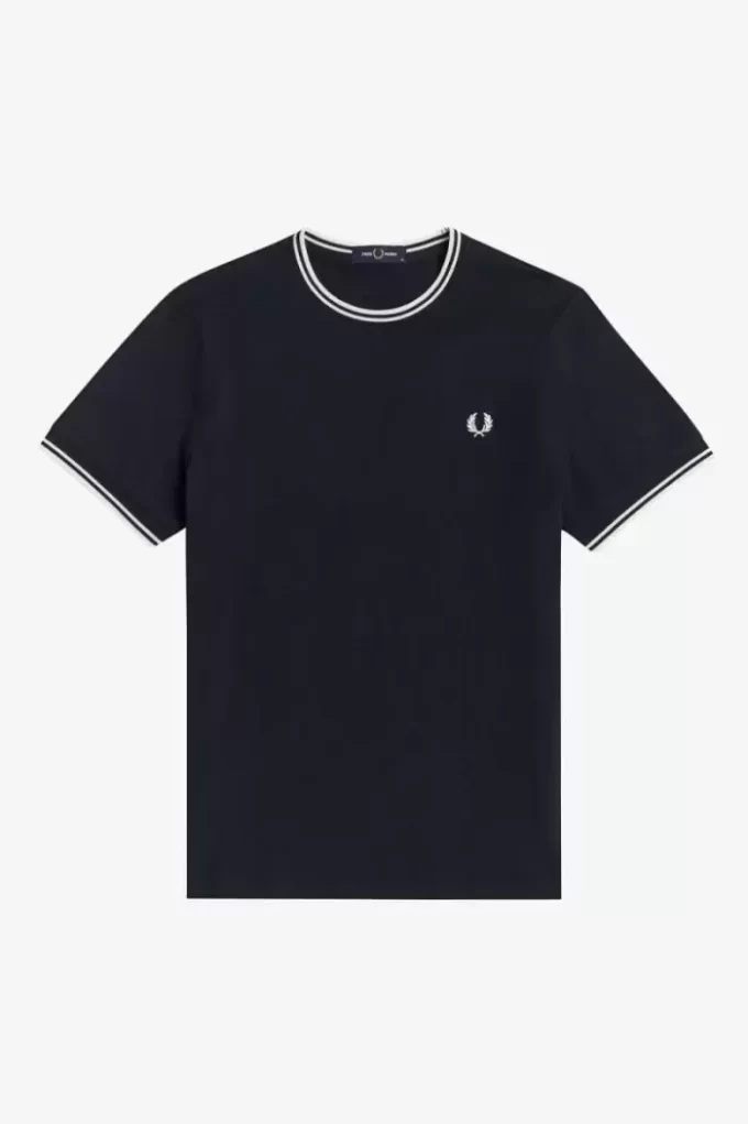 Herren-T-Shirt mit zwei Streifen