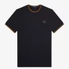 Herren-T-Shirt mit zwei Streifen