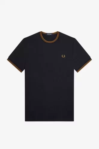 Herren-T-Shirt mit zwei Streifen
