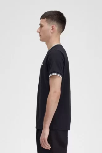 Herren-T-Shirt mit zwei Streifen
