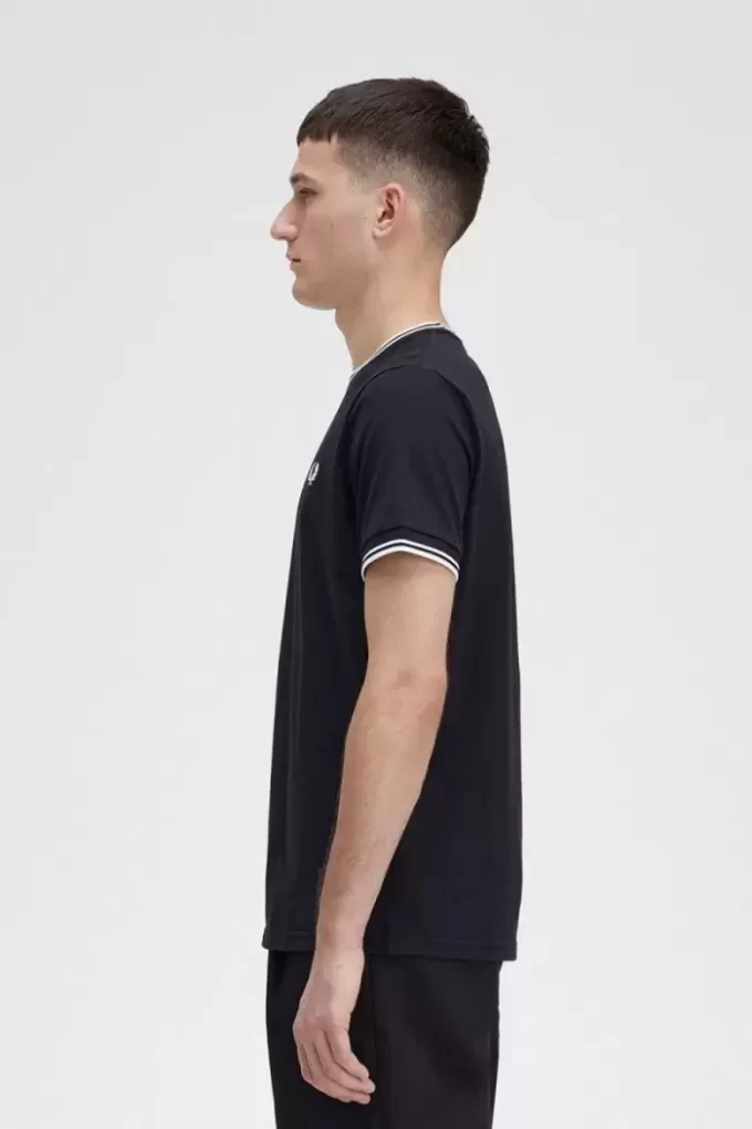 Herren-T-Shirt mit zwei Streifen