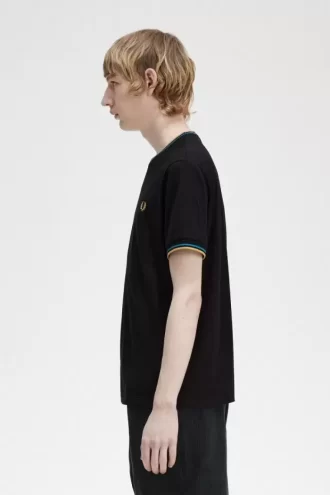 Herren-T-Shirt mit zwei Streifen