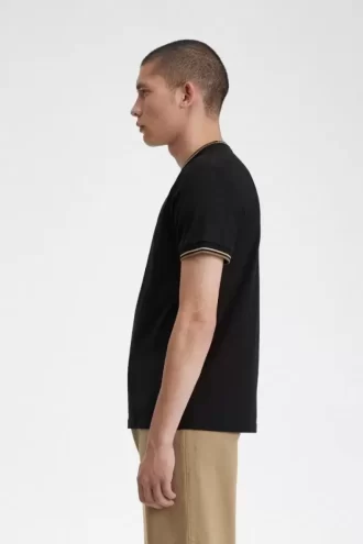 Herren-T-Shirt mit zwei Streifen