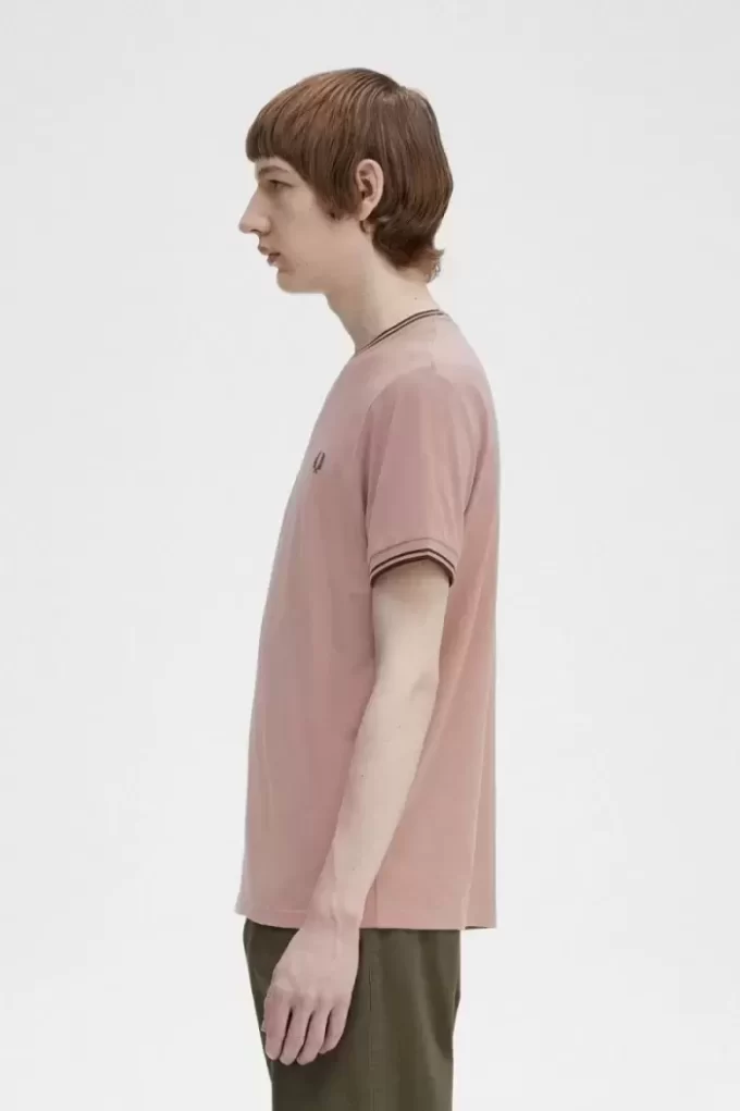 Herren-T-Shirt mit zwei Streifen