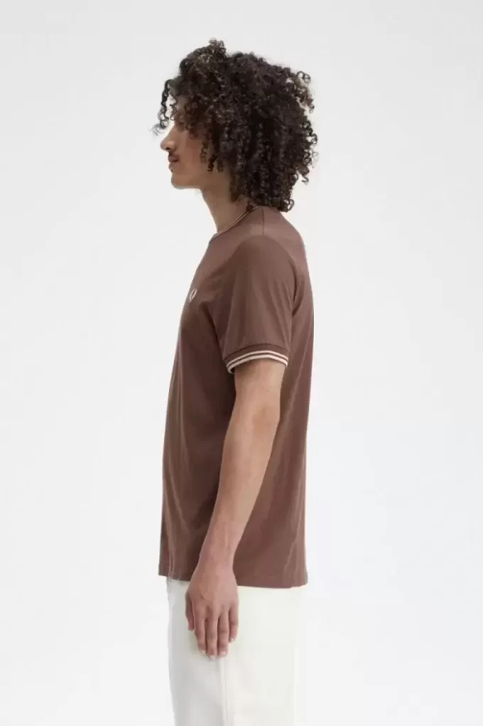 Herren-T-Shirt mit zwei Streifen