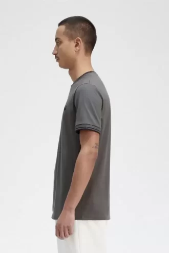 Herren-T-Shirt mit zwei Streifen