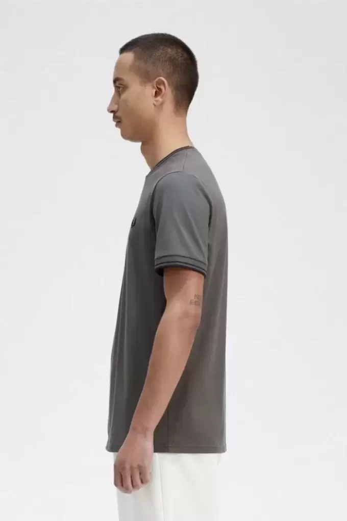 Herren-T-Shirt mit zwei Streifen