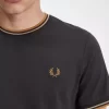 Herren-T-Shirt mit zwei Streifen