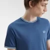 Herren-T-Shirt mit zwei Streifen