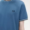 Herren-T-Shirt mit zwei Streifen