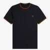 Herren-T-Shirt mit zwei Streifen