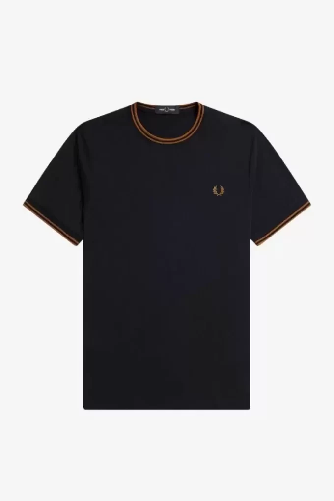 Herren-T-Shirt mit zwei Streifen