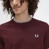 Herren-T-Shirt mit zwei Streifen