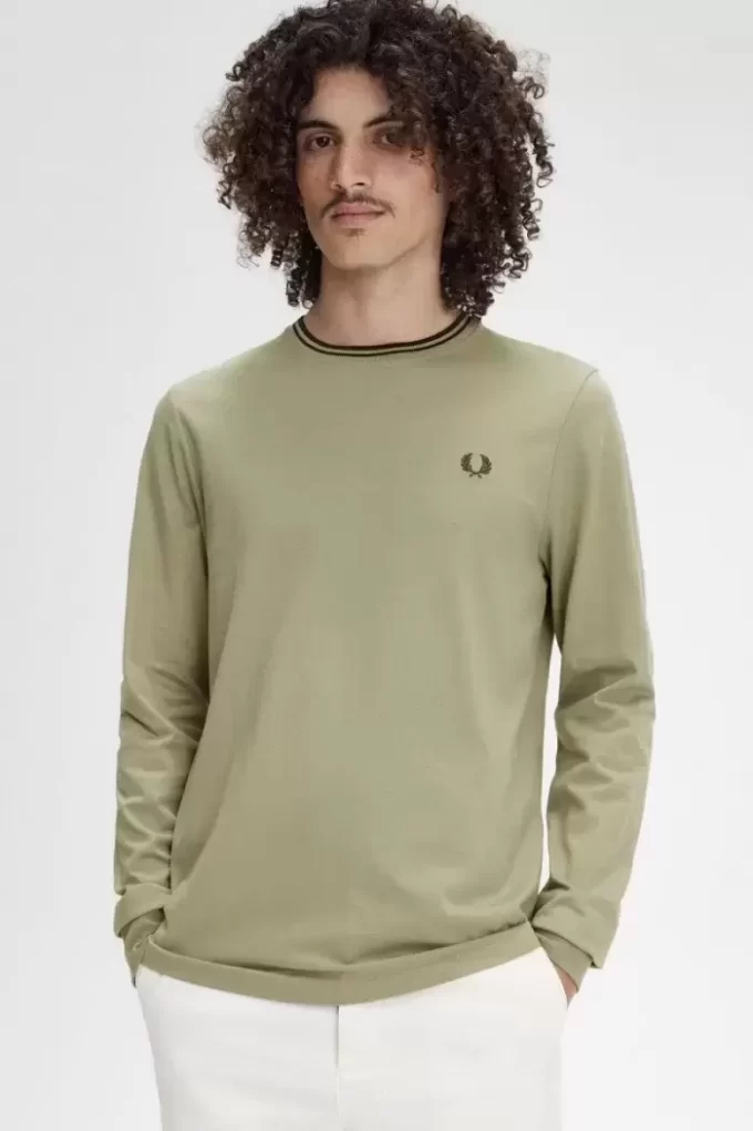 Herren-T-Shirt mit zwei Streifen