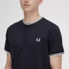 Herren-T-Shirt mit zwei Streifen