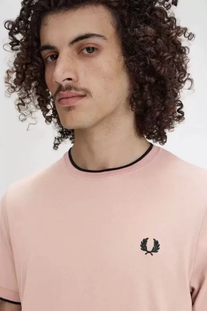 Herren-T-Shirt mit zwei Streifen