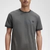 Herren-T-Shirt mit zwei Streifen
