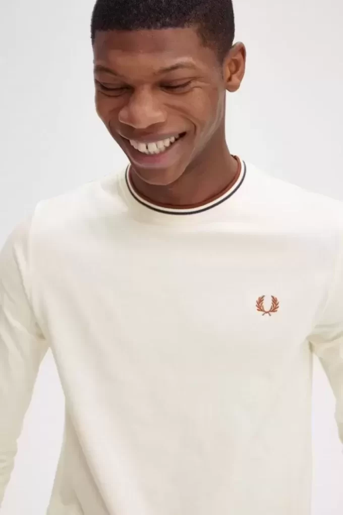 Herren-T-Shirt mit zwei Streifen