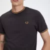 Herren-T-Shirt mit zwei Streifen