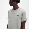 Herren-T-Shirt mit zwei Streifen
