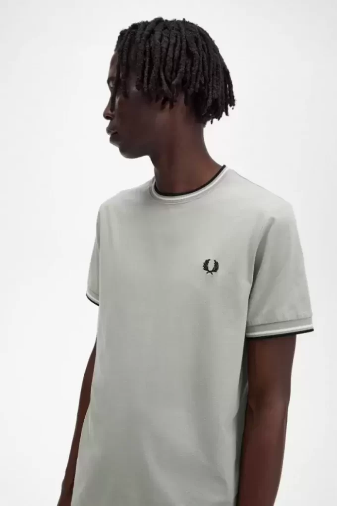 Herren-T-Shirt mit zwei Streifen