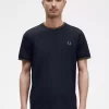 Herren-T-Shirt mit zwei Streifen