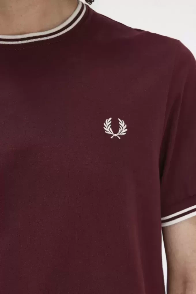 Herren-T-Shirt mit zwei Streifen