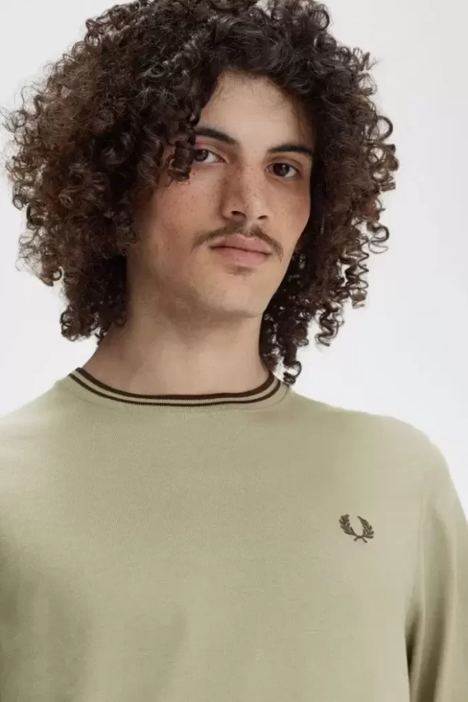 Herren-T-Shirt mit zwei Streifen