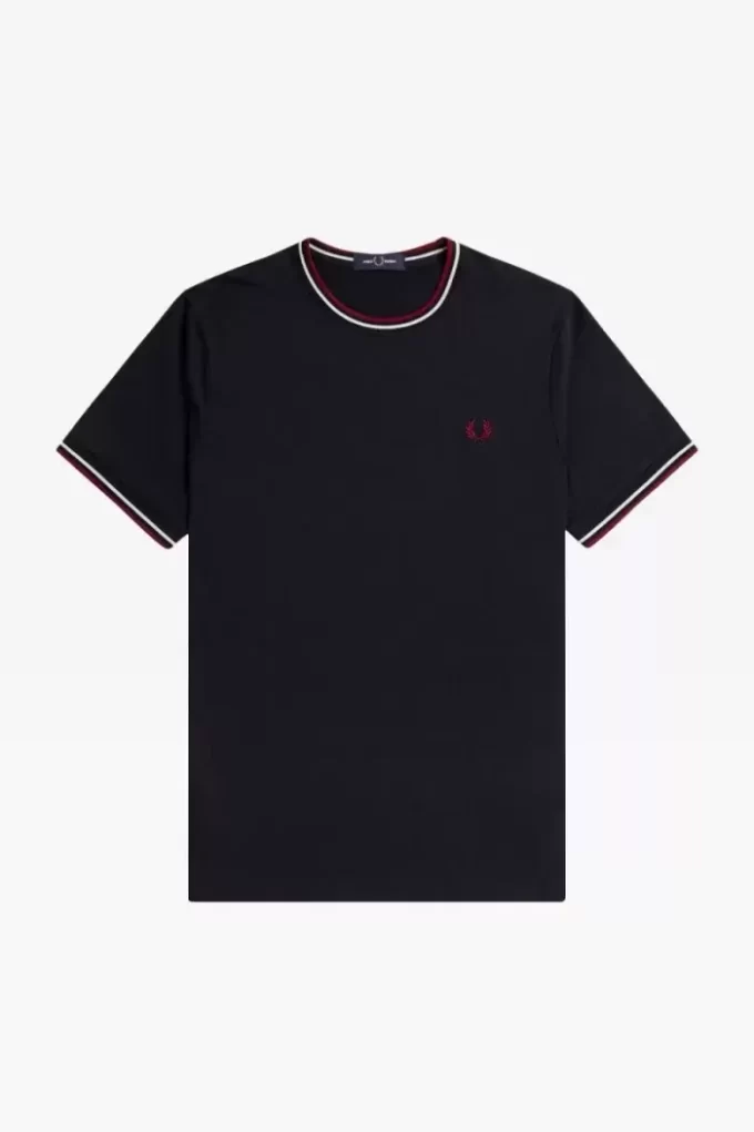 Herren-T-Shirt mit zwei Streifen
