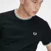 Herren-T-Shirt mit zwei Streifen