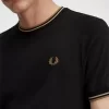 Herren-T-Shirt mit zwei Streifen