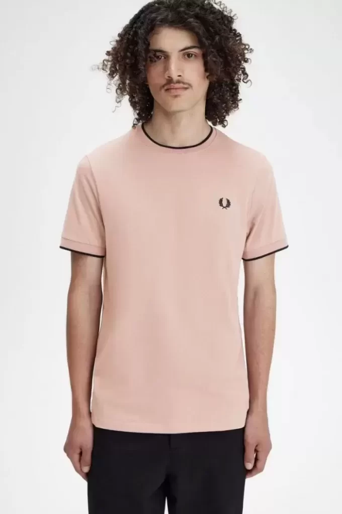 Herren-T-Shirt mit zwei Streifen