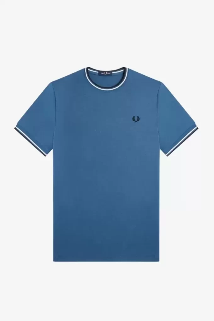 Herren-T-Shirt mit zwei Streifen
