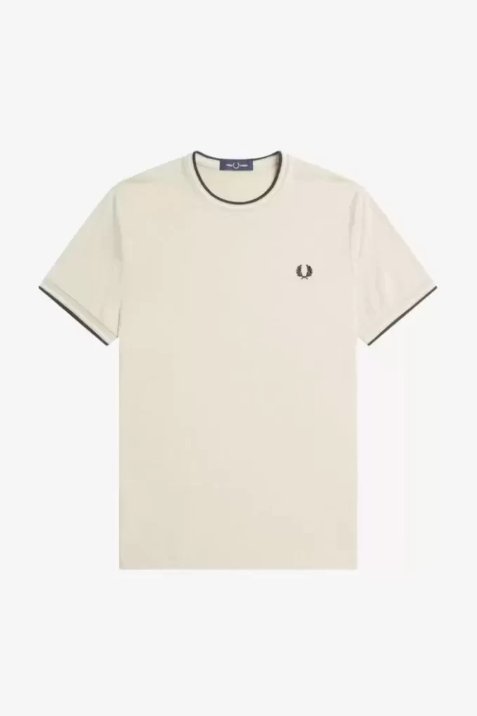 Herren-T-Shirt mit zwei Streifen