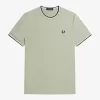 Herren-T-Shirt mit zwei Streifen