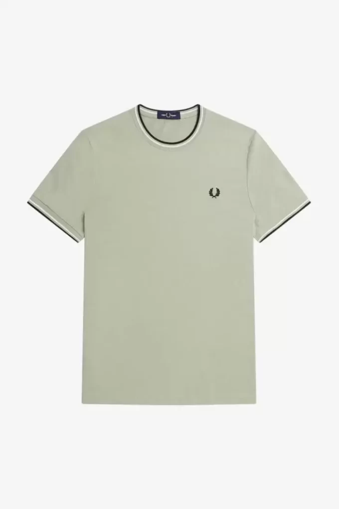 Herren-T-Shirt mit zwei Streifen