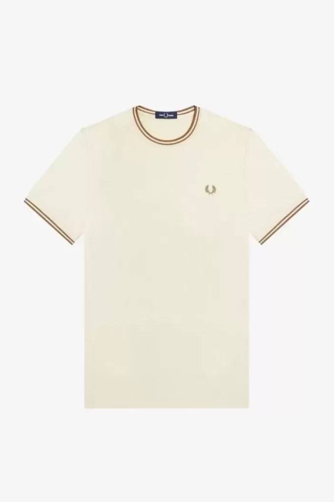 Herren-T-Shirt mit zwei Streifen