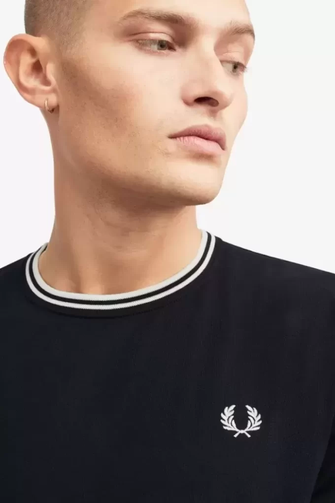 Herren-T-Shirt mit zwei Streifen