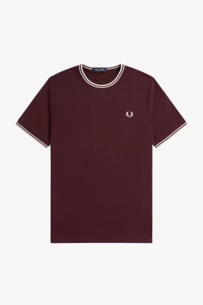 Herren-T-Shirt mit zwei Streifen