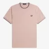 Herren-T-Shirt mit zwei Streifen