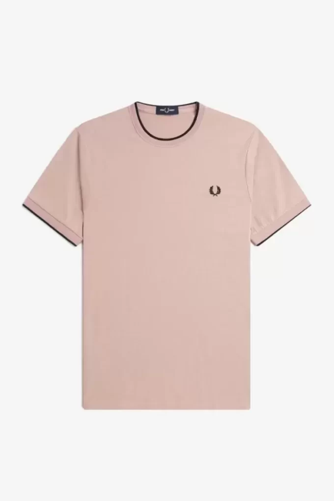 Herren-T-Shirt mit zwei Streifen