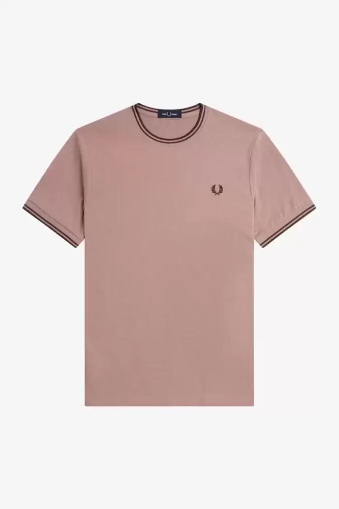 Herren-T-Shirt mit zwei Streifen