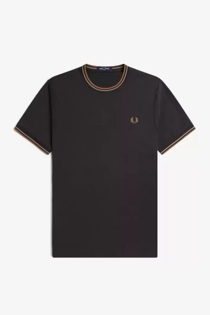 Herren-T-Shirt mit zwei Streifen
