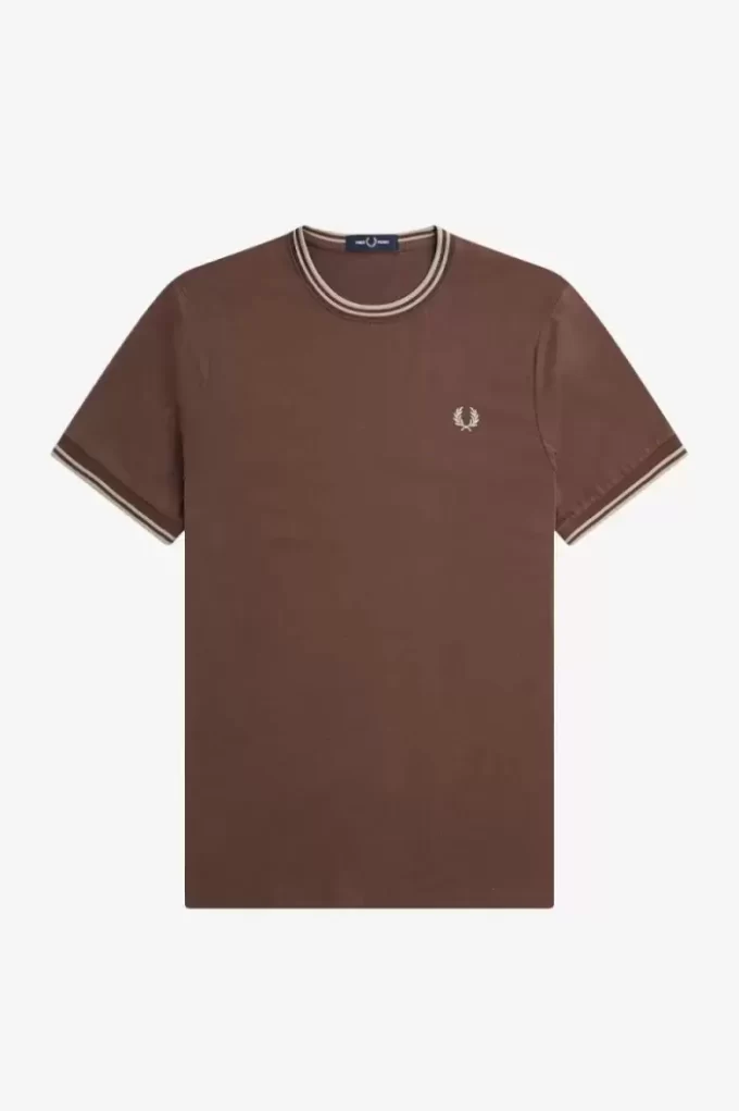 Herren-T-Shirt mit zwei Streifen