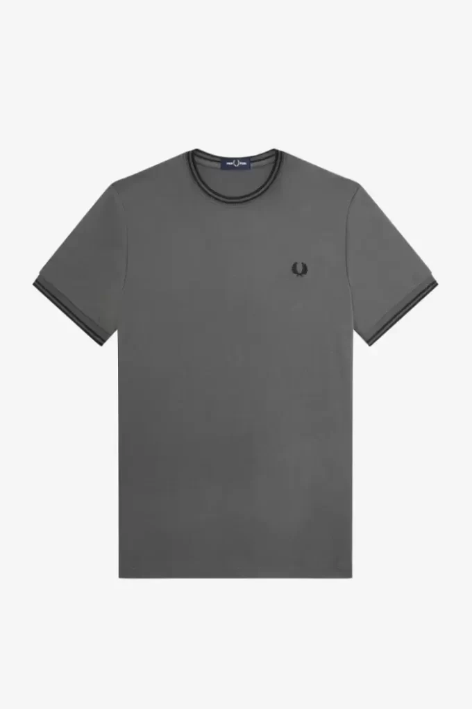 Herren-T-Shirt mit zwei Streifen
