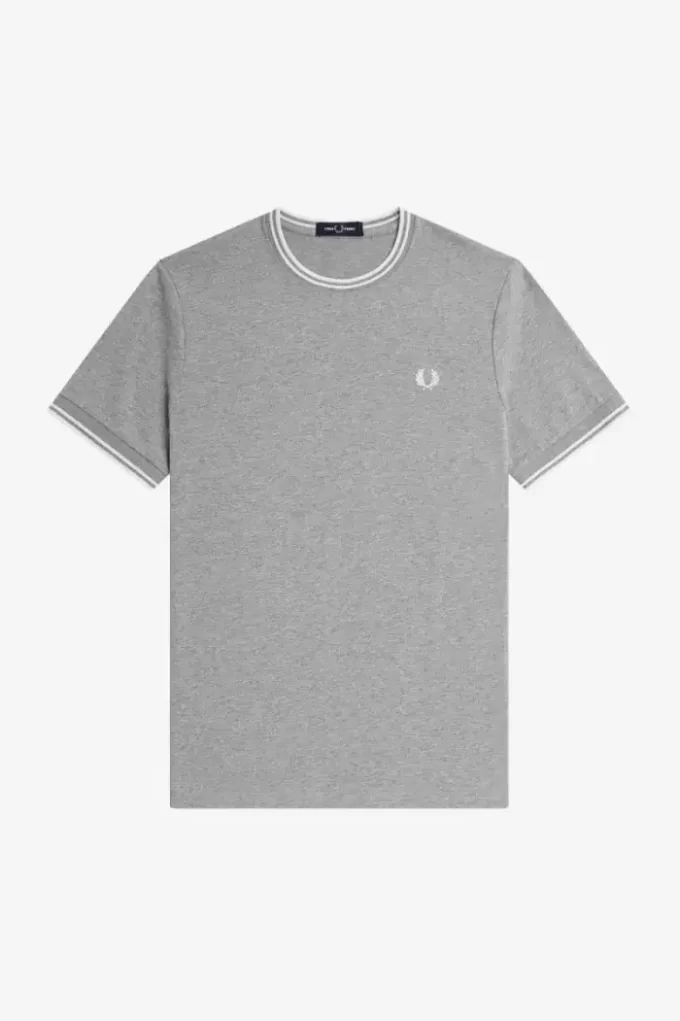 Herren-T-Shirt mit zwei Streifen