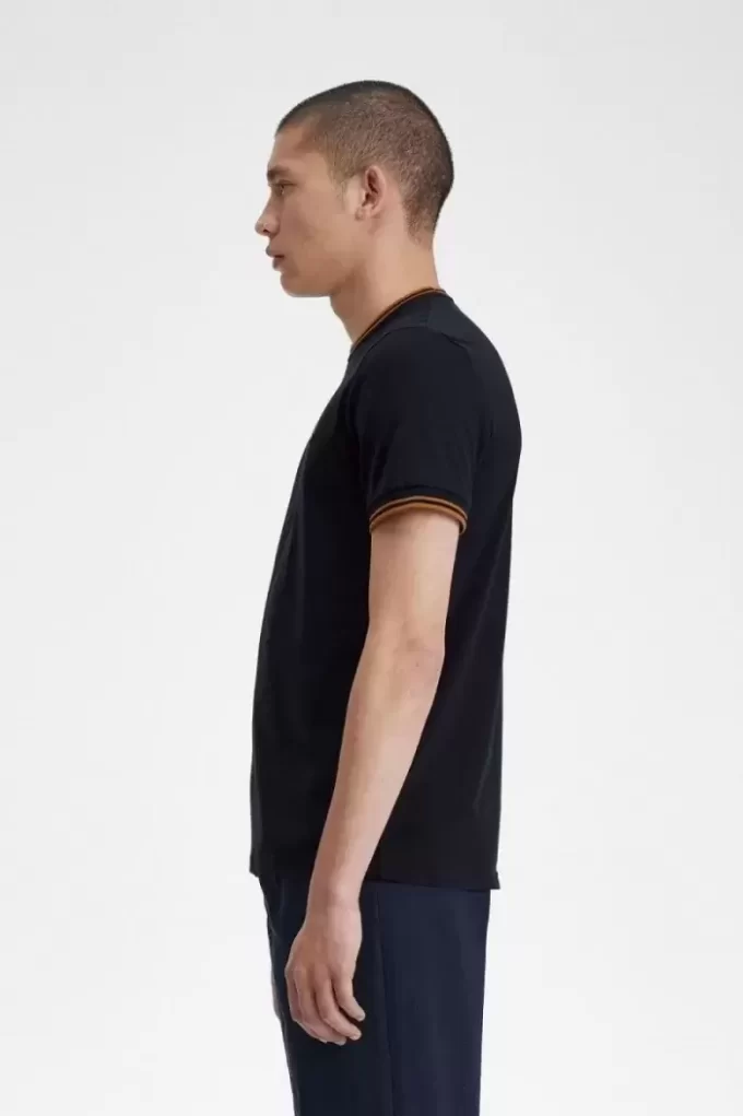 Herren-T-Shirt mit zwei Streifen