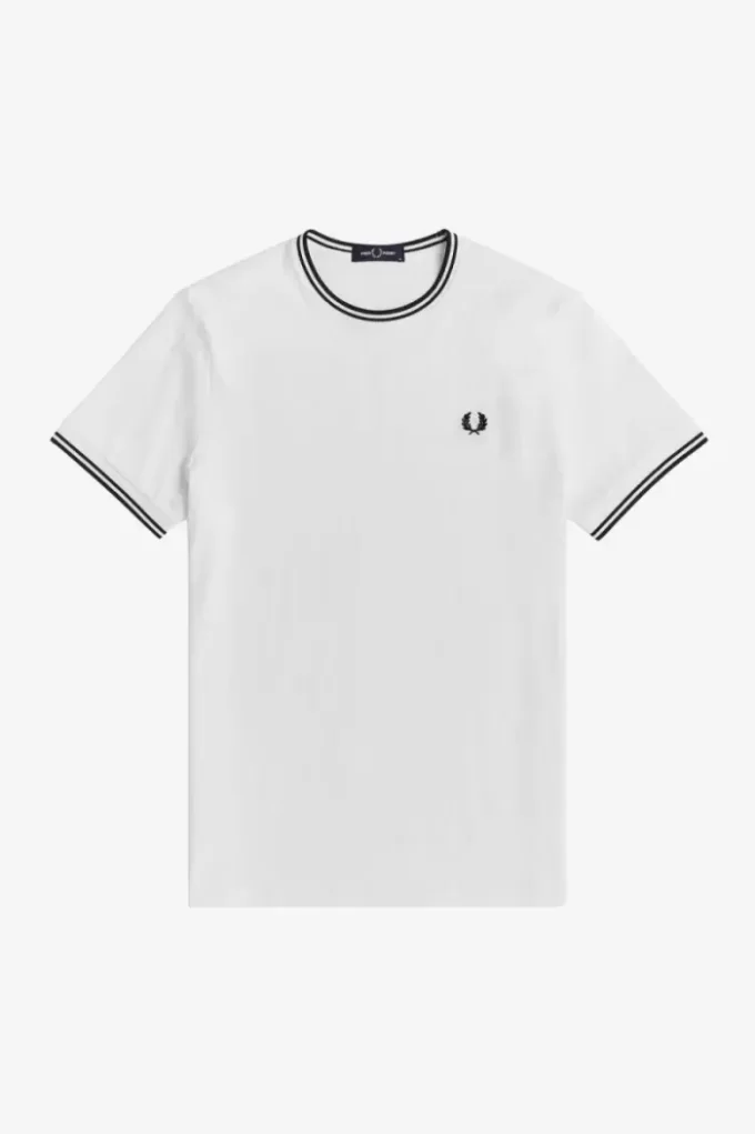 Herren-T-Shirt mit zwei Streifen