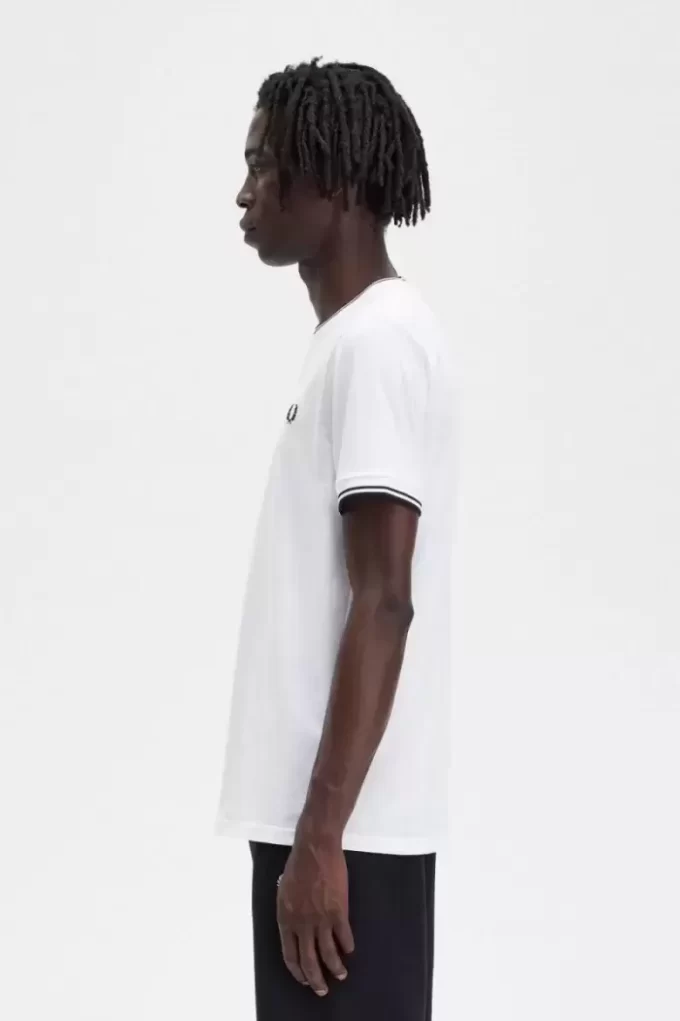 Herren-T-Shirt mit zwei Streifen